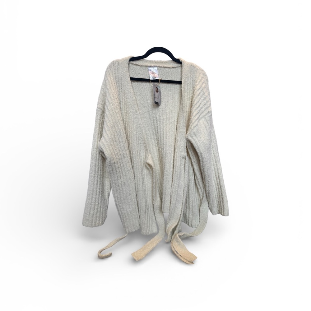 Serra Women’s Chic Cream Open-Front Cardigan size L/XL NWT - Picture 2 of 6